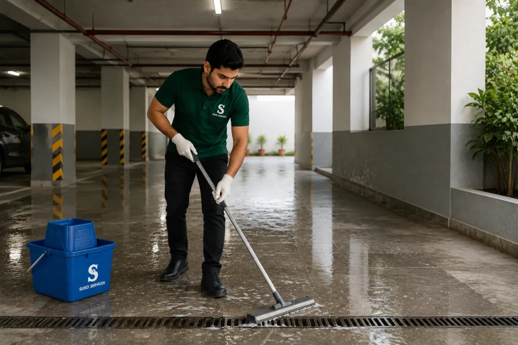 Parking Area Cleaning Services in Nellore
